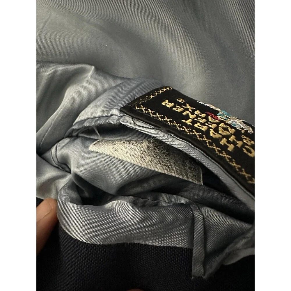 Hart Schaffner & Marx Navy Solid Hopsack 2-Button Notch Blazer Men 42
